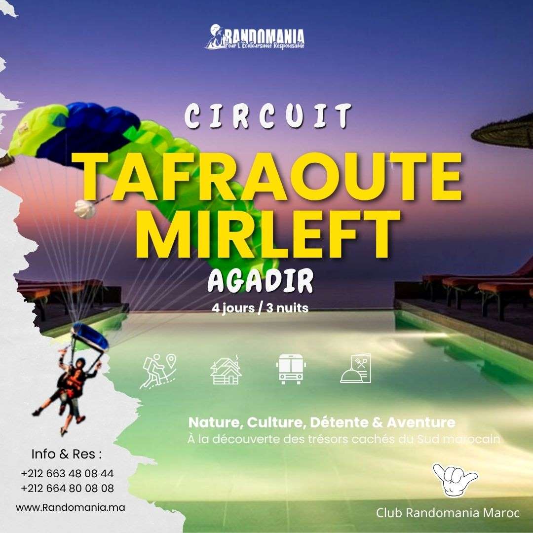 Circuit : TAFRAOUTE - MIRLEFT - AGADIR